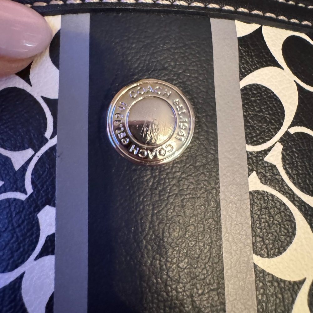 Coach Black and White Geometric Crossbody Bag - Picture 4 of 4